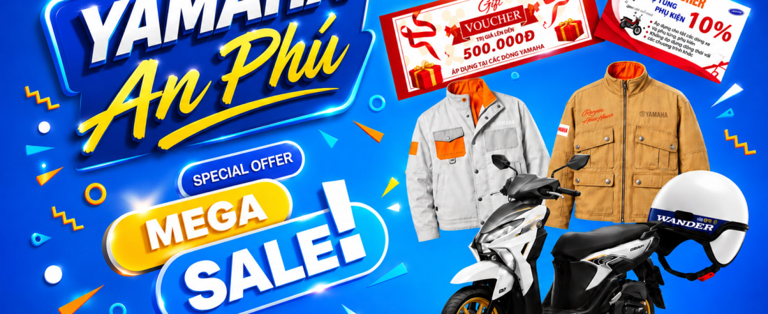 CHỈ CÓ TẠI YAMAHA AN PHÚ – MEGA SALE CỰC CHẤT! 🔥