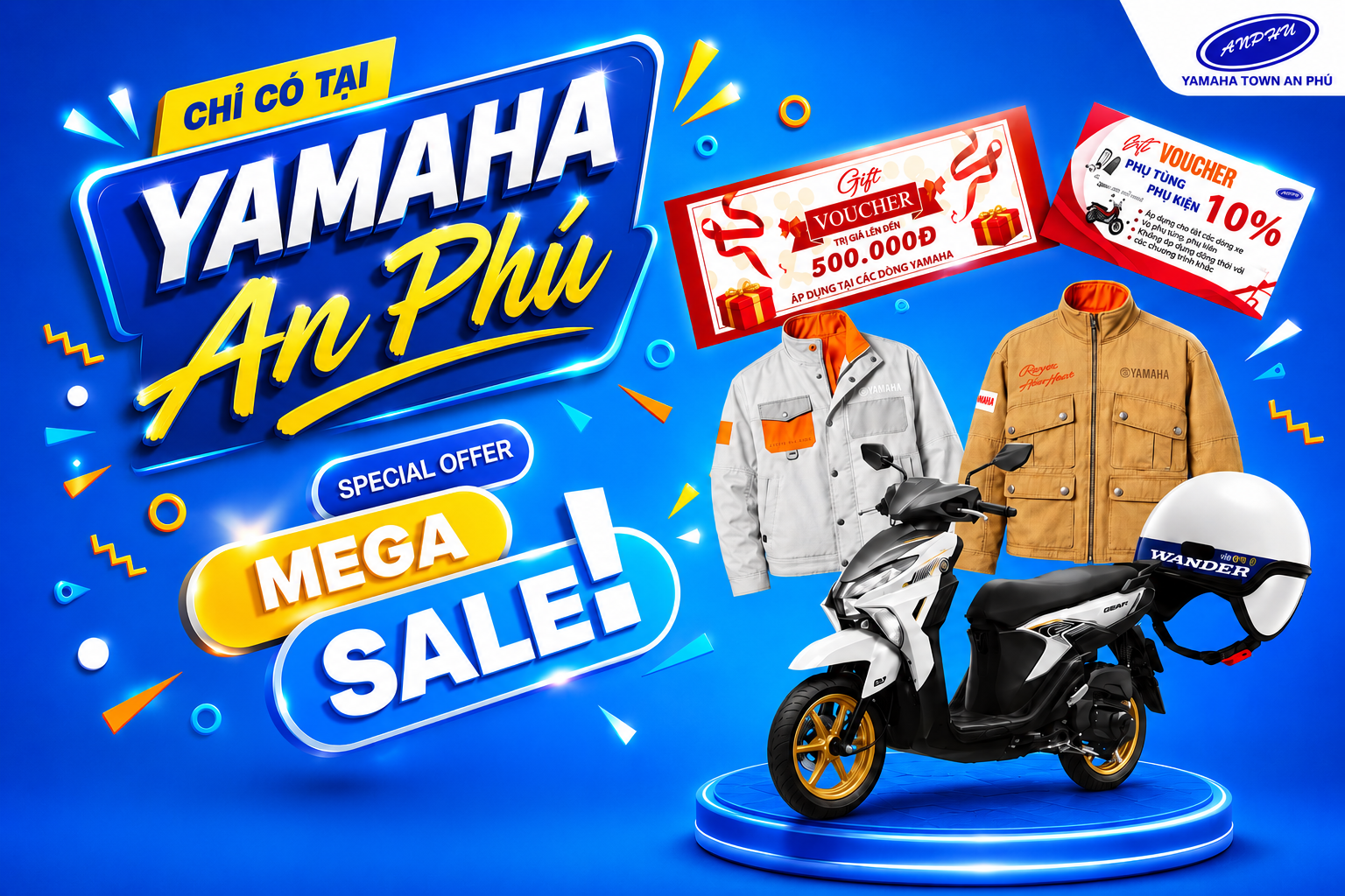 CHỈ CÓ TẠI YAMAHA AN PHÚ – MEGA SALE CỰC CHẤT! 🔥
