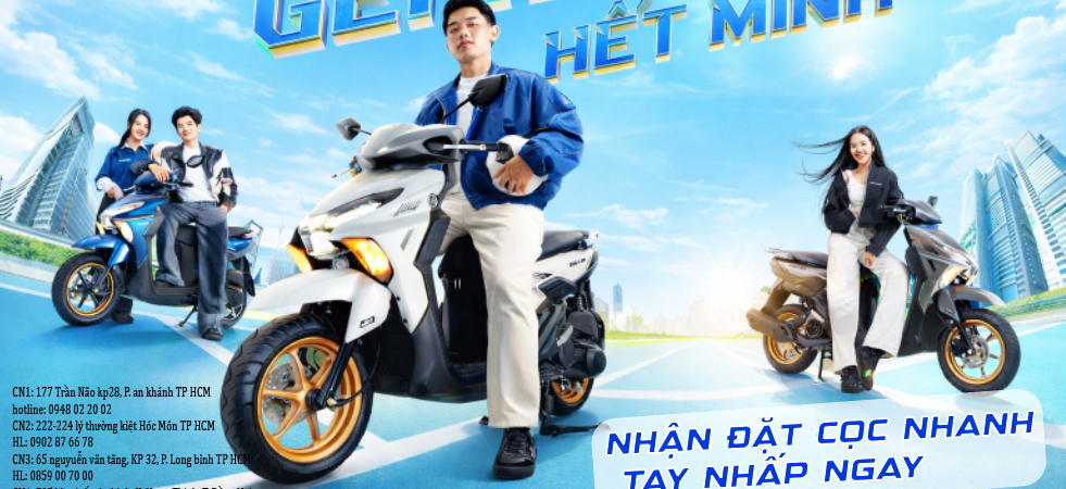 🚀 YAMAHA GEAR 125 HYBRID – ĐẶT CỌC NGAY MẪU XE MỚI NHẤT, NHẬN XE SỚM