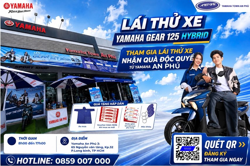 TRƯNG BÀY & CHẠY THỬ YAMAHA GEAR HYBRID THẾ HỆ MỚI