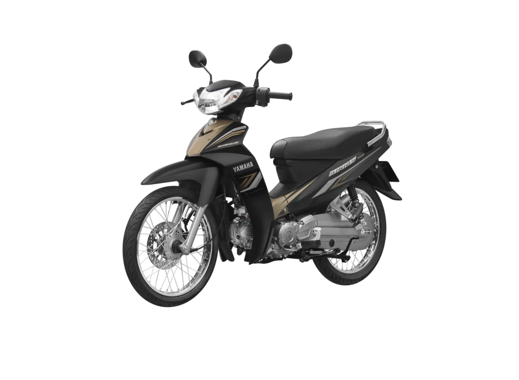 Yamaha Sirius phiên bản phanh đĩa màu mới 2025 ĐEN VÀNG ĐỒNG NHÁM