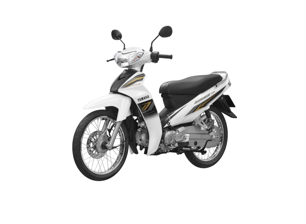 Yamaha Sirius phiên bản phanh đĩa màu mới 2025 TRẮNG